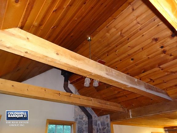 Wood Planked Cathedral Ceiling
