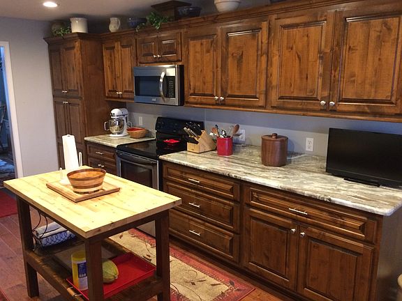 new cabinet with granite top
