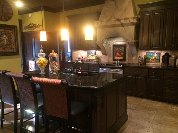 Moody and usable kitchen