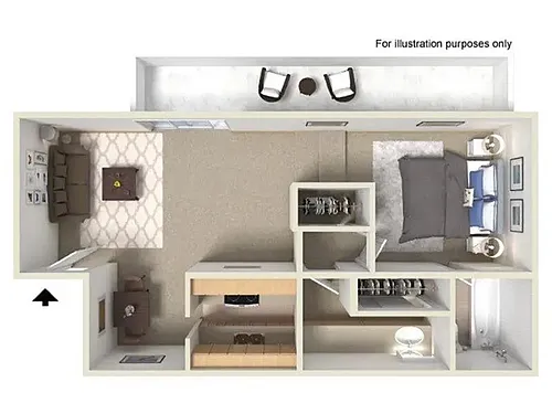Floor plan 1X1