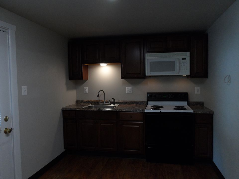 Stove with built in microwave