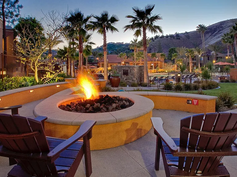 Roast marshmallows outside at the firepit