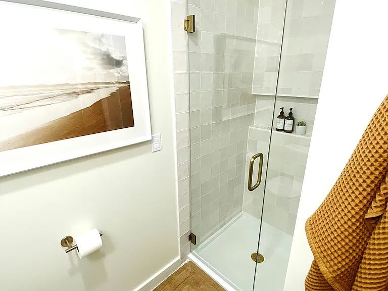 Plush towels and all the essential amenities to provide a comfortable stay are provided.