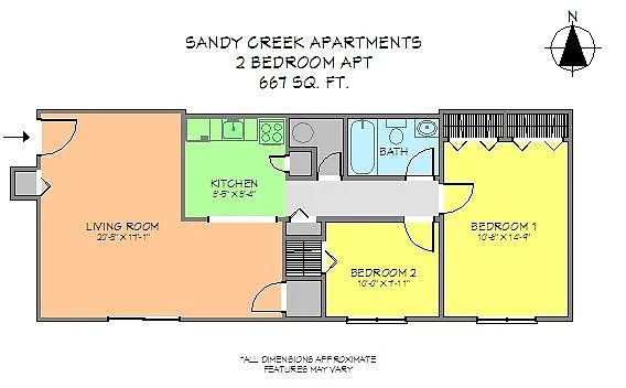 Floor plan Two Bedroom
