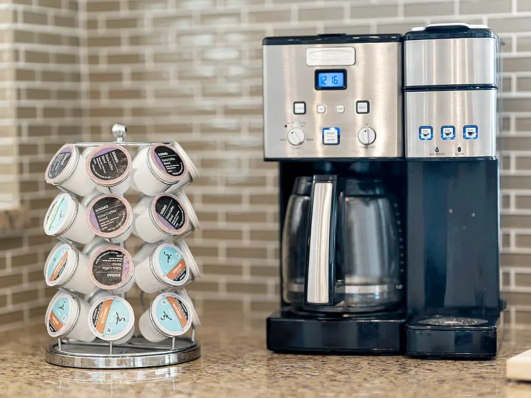 Grab your morning coffee and say hello to neighbors and staff!