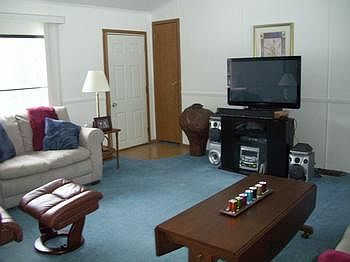 Room galore in this living room.