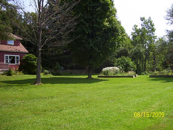 Front lawn with flower boxes