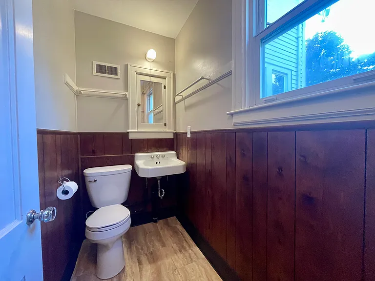 1/2 bathroom off of back entry