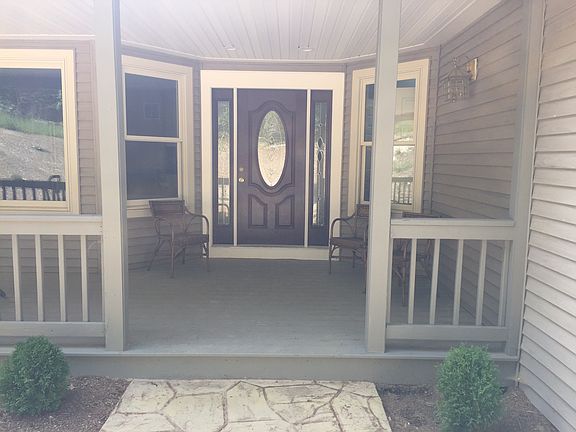 Wrap around porch front door