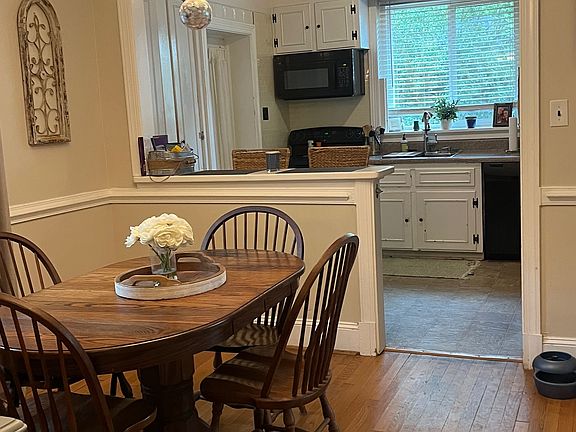 Dining room open to kitchen