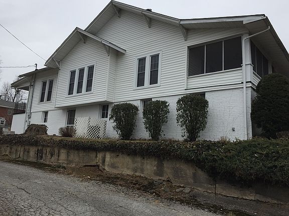 side view and front porch
