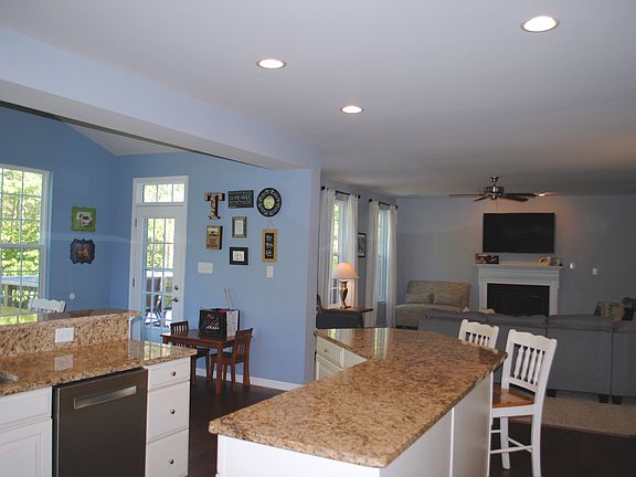 Kitchen into Family Room