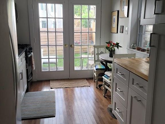 Kitchen looking at backyard.