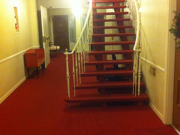 Main hallway, first floor, common heated