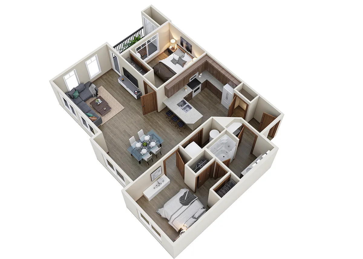 Floor plan 2- Bedroom