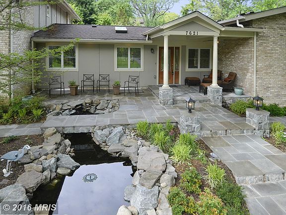 Front entry koi pond