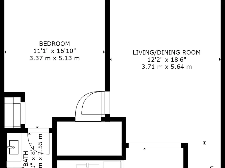 1BR/1BA Layout 1BR/1BA Layout