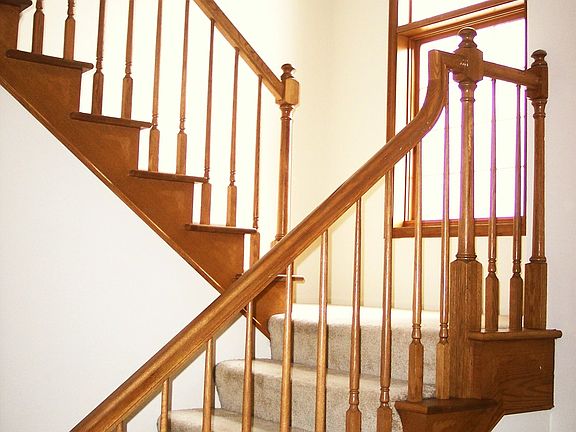 bright open stairway