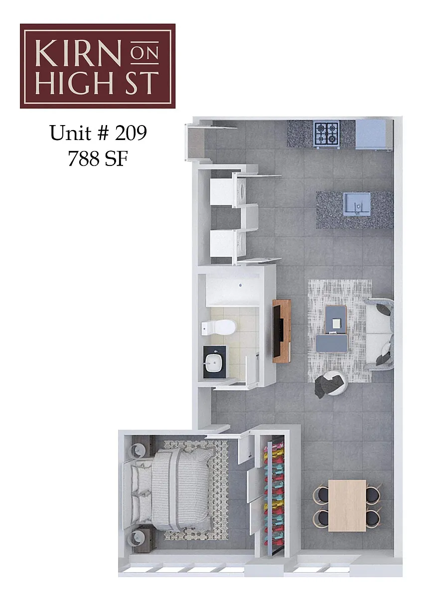 Floor plan Kirn on High Street 209