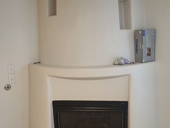 niches above master fireplace