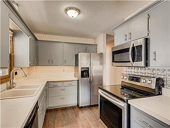 Kitchen with all stainless steel appliances