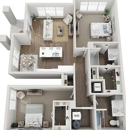 Floor Plan 2H | Seasons at Franklin | Apartments in Franklin, WI Floor Plan 2H | Seasons at Franklin | Apartments in Franklin, WI