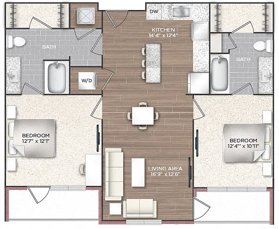 Floor plan 2B