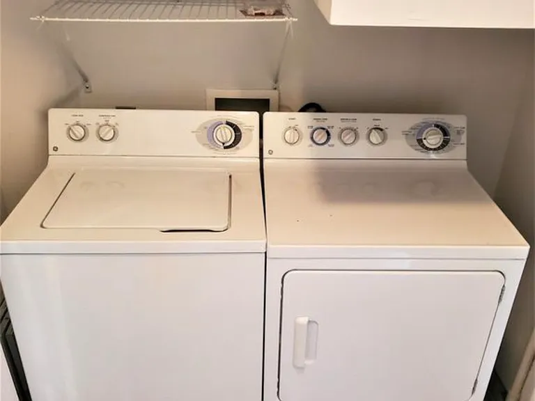 In unit washer and dryer