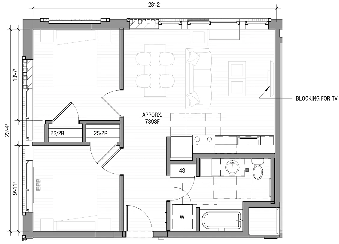 Floor plan 2 Bedroom