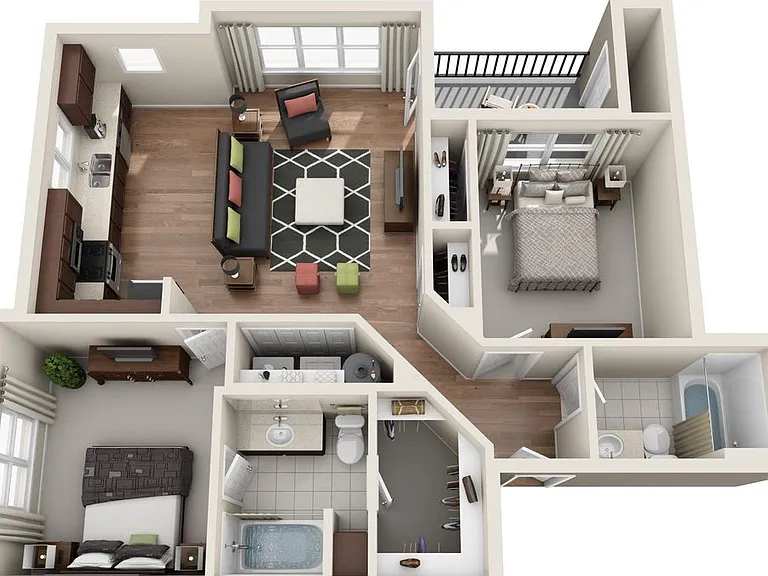 2x2 A floor plan North Bethany Ridge