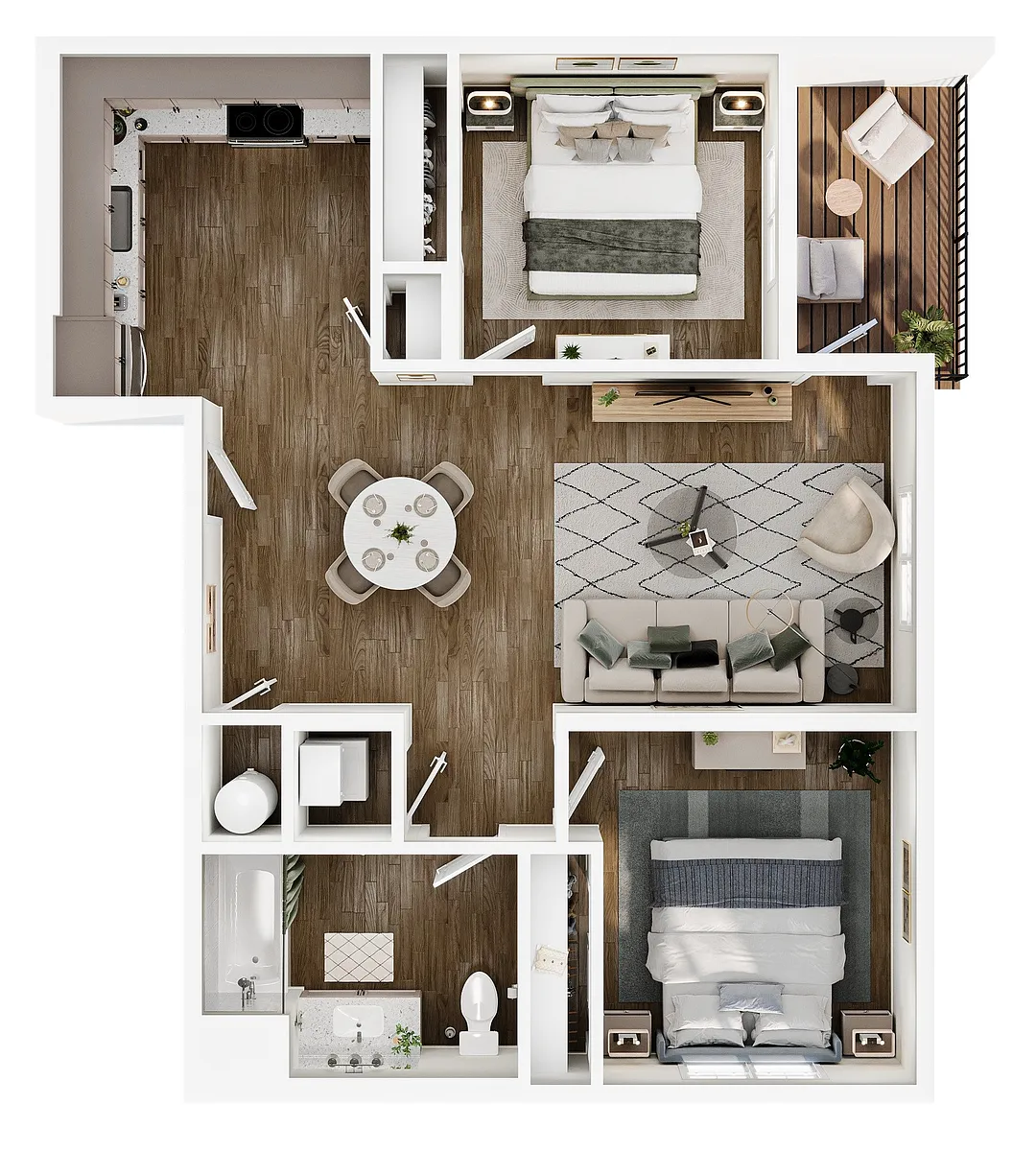 Floor plan 2X1 D
