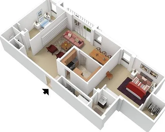 1bedroom and DEN West Exposure 1bedroom and DEN West Exposure