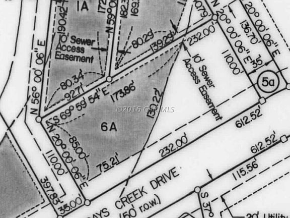 Plat Lot 6A septic area