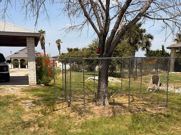 Small fenced in area