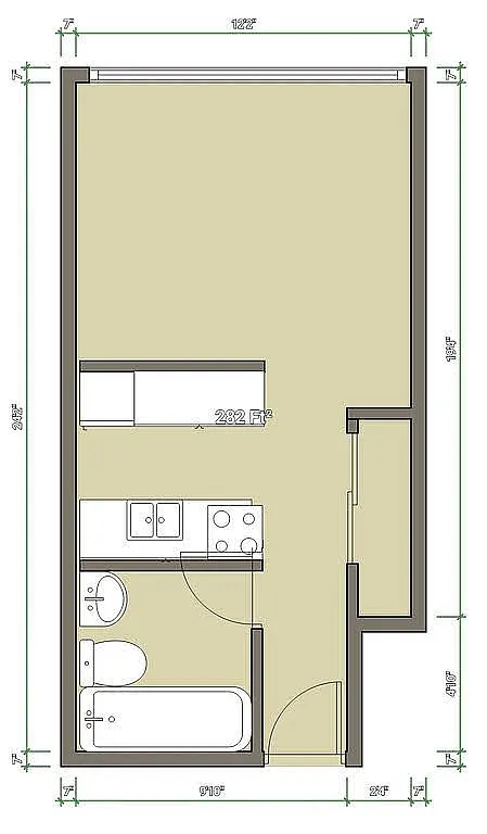 Floor plan Studio