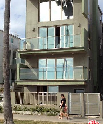 front of the building on Venice front walk