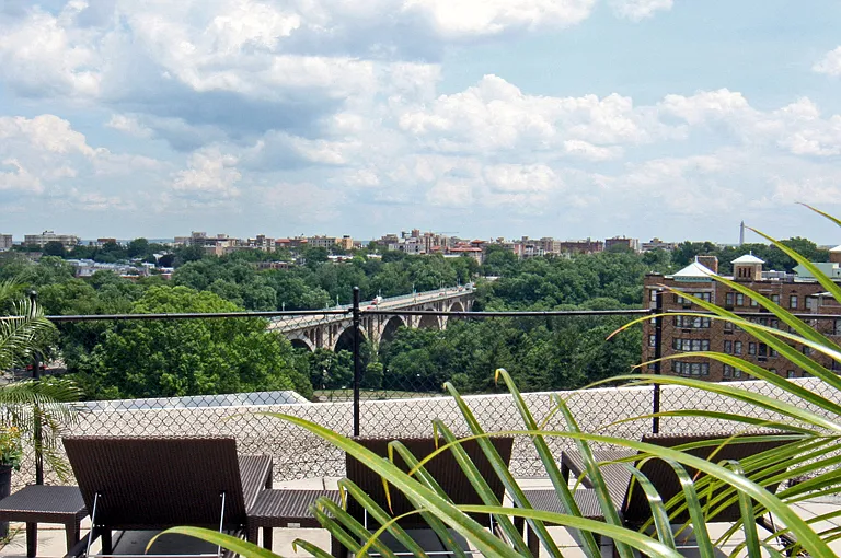 Roof Deck overlooking Rock Creek Park