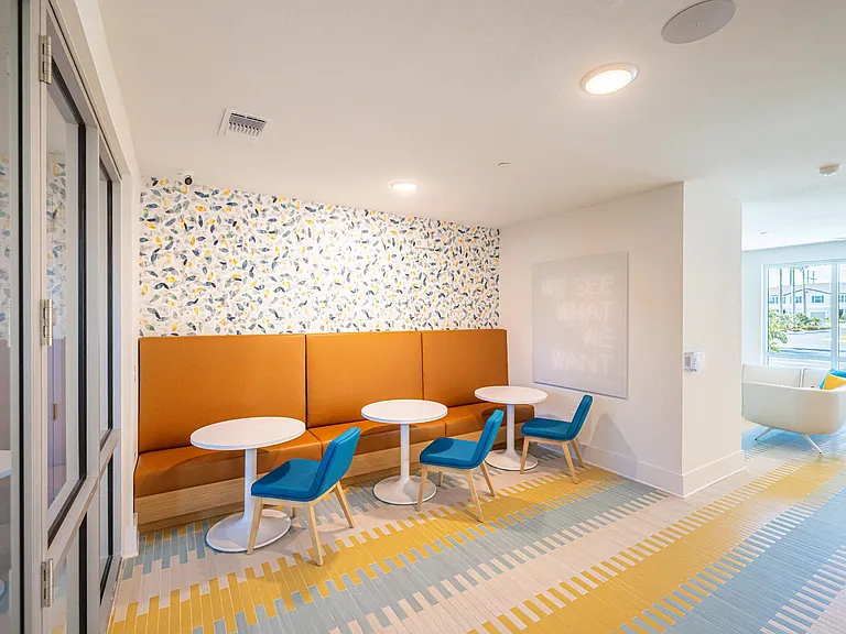 Clubhouse with Kitchens & Lounging Areas