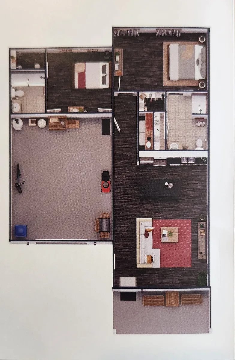 Floor plan Two Bed, Two Bath Single-Story