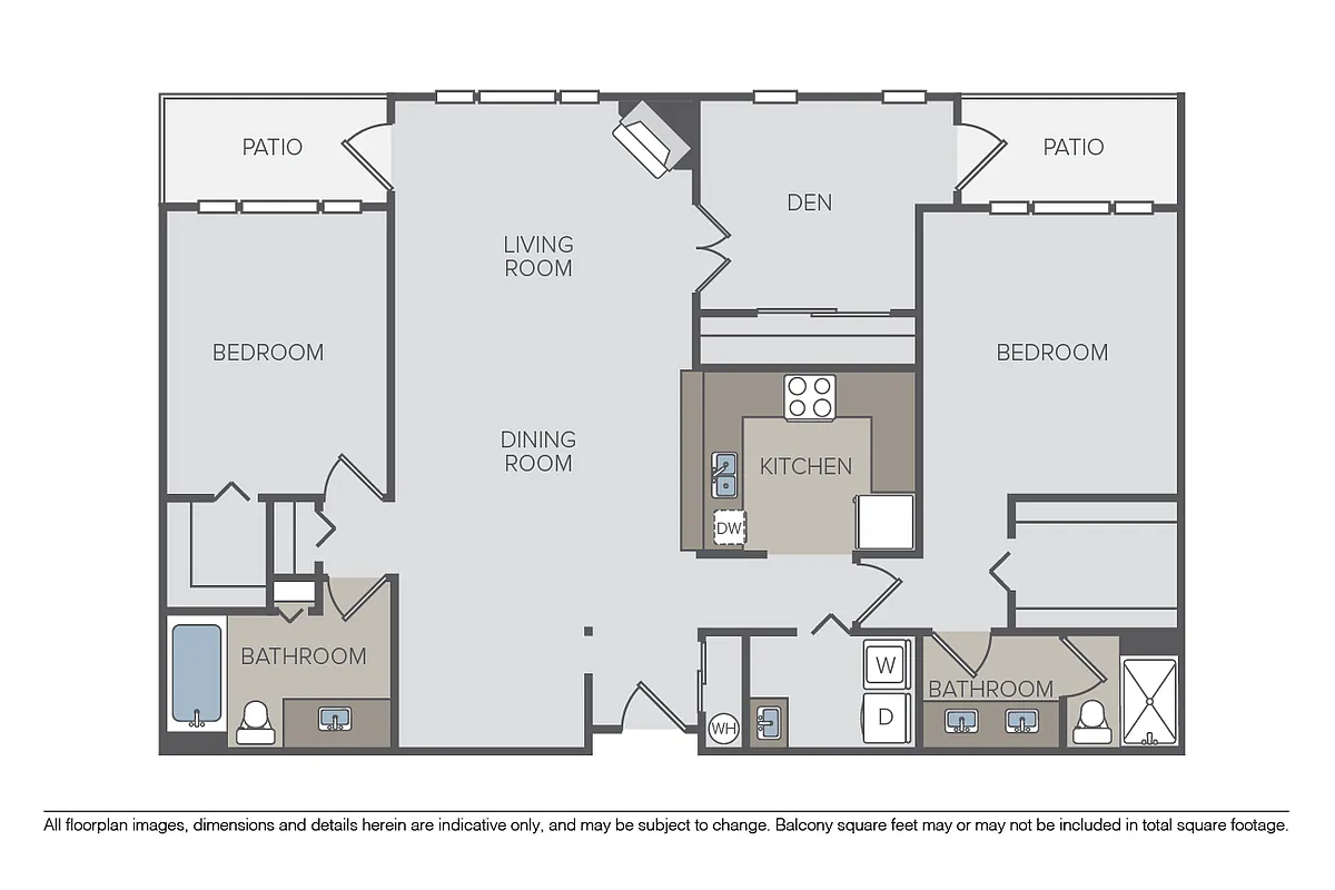 Floor plan Plan 2E + Den