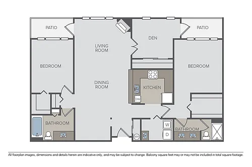 Floor plan Plan 2E + Den