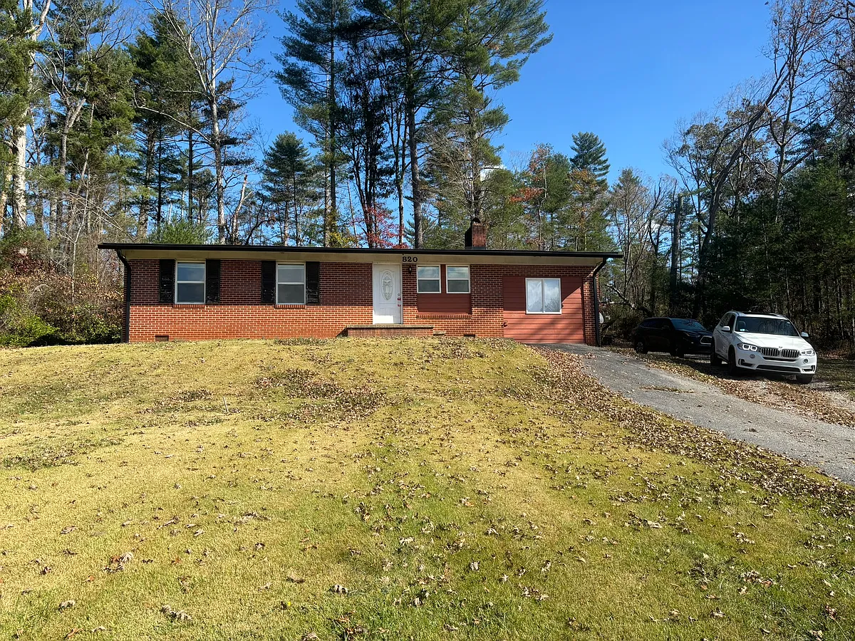 Set nicely off of the main road with plenty of parking. - 820 Mills Gap Rd
