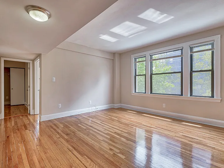 Living room with hardwood floors