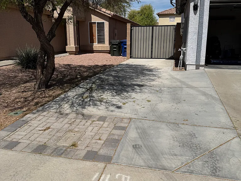 extended driveway to RV gate