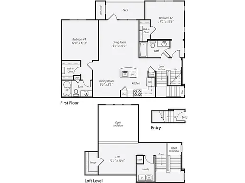 Floor plan 2x2K