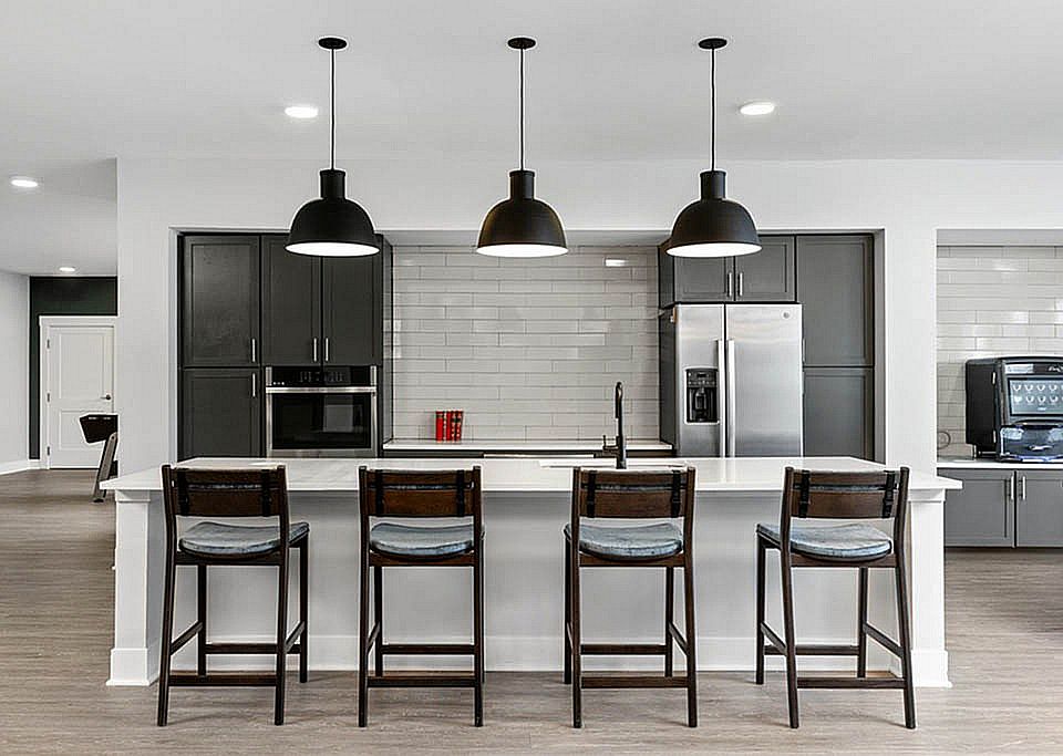 Sleek Modern Kitchen with Stainless Steel Appliances