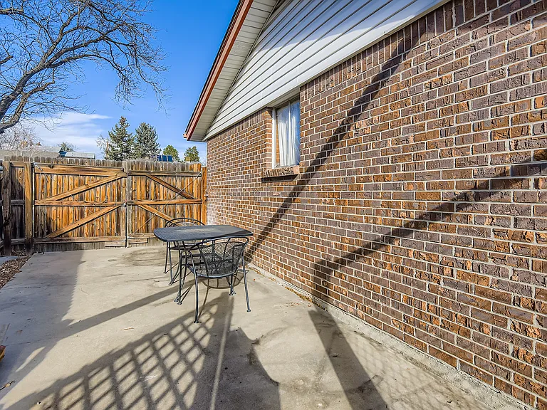 Private patio area