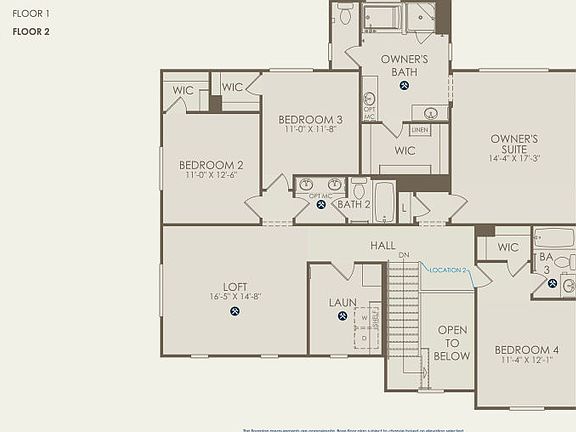 Harlow Floor Plan, Quick Move-In Home, Floor 2