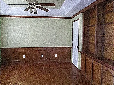 3rd BDRM with built-in solid wood bookcase. Perfect for those working from home.