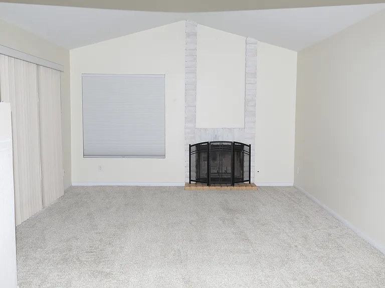 Living room with fireplace